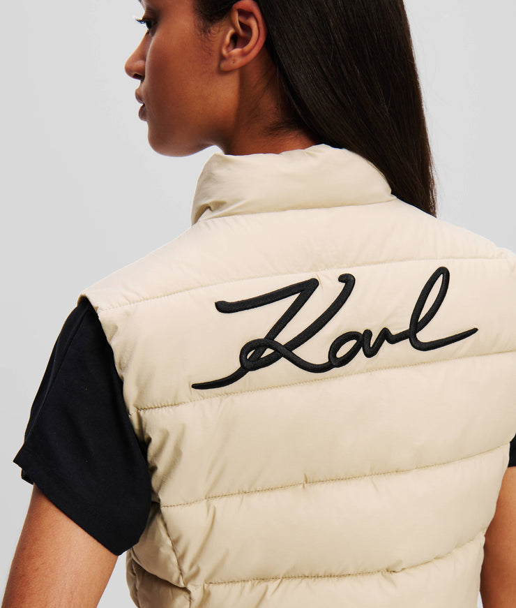 KARL SIGNATURE ULTRA LIGHT PADDED GILET