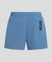 METALLIC KARL LOGO SHORT-LENGTH BOARDSHORTS