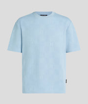KL MONOGRAM CHECKED T-SHIRT