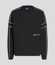 PIPING V-NECK SWEATSHIRT