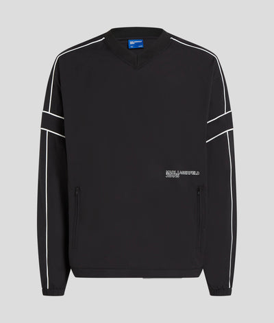 PIPING V-NECK SWEATSHIRT