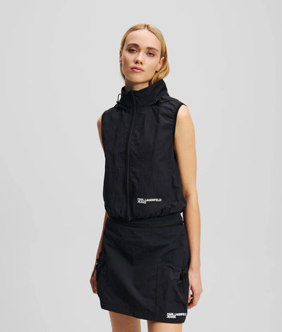 HOODED GILET