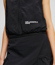 HOODED GILET