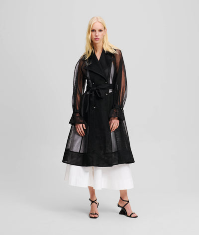 MESH TRENCH COAT
