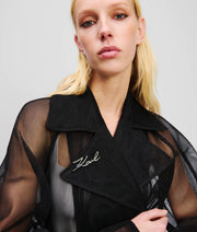 MESH TRENCH COAT