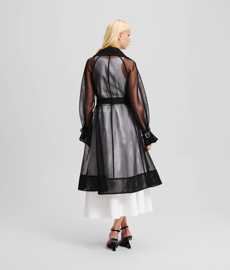 MESH TRENCH COAT
