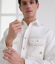 CONTRAST STITCH SHIRT