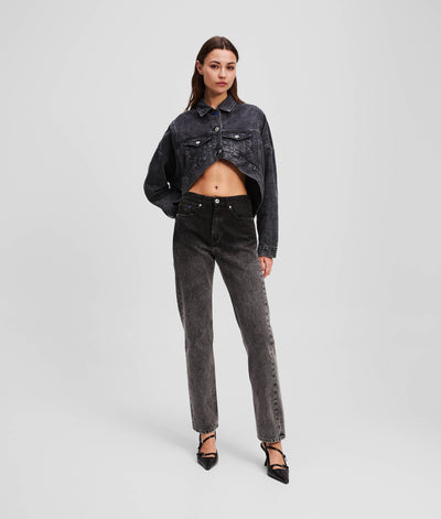 OMBRÉ HIGH-RISE STRAIGHT JEANS