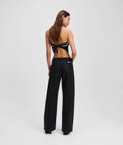 COATED MID-RISE RELAXED JEANS