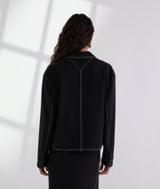 CONTRAST STITCH JACKET