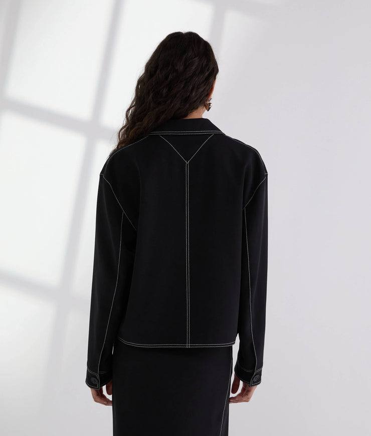 CONTRAST STITCH JACKET