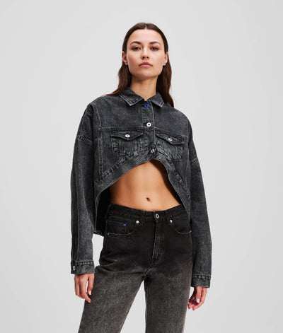 OVERSIZED CROPPED DENIM JACKET