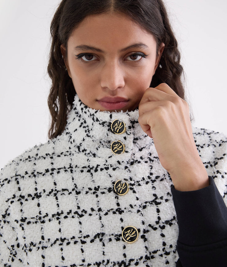 BOUCLÉ SWEAT JACKET