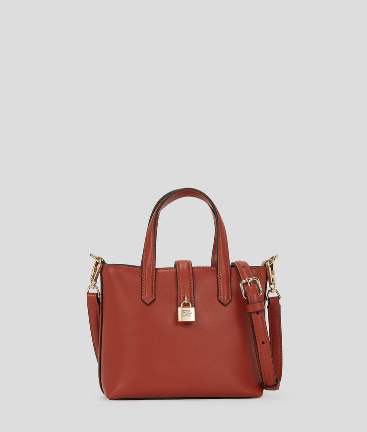 K/AUTOGRAPH PADLOCK MINI TOTE BAG
