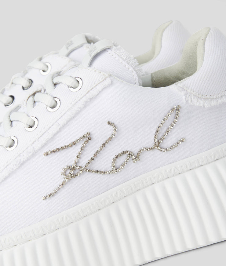 KARL SIGNATURE KREEPER DENIM SNEAKERS