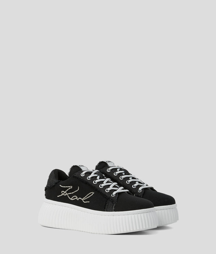 KARL SIGNATURE KREEPER DENIM SNEAKERS