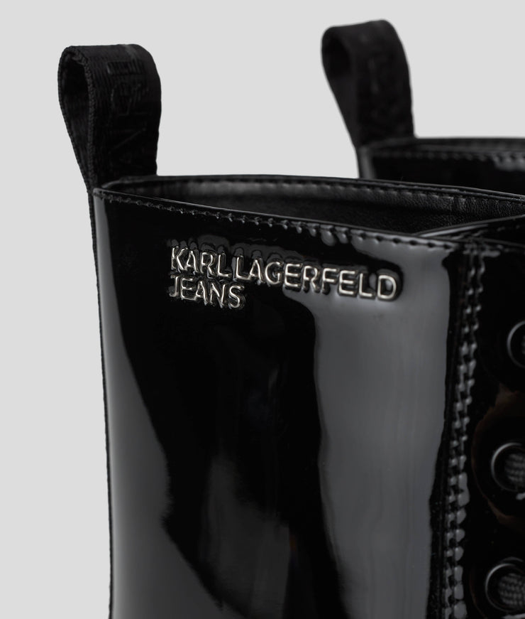 BROOKE PATENT LEATHER BOOTS